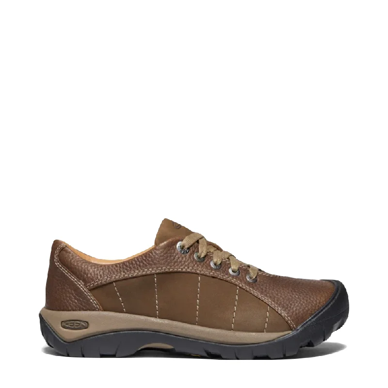 KEEN Women's Presidio Leather Tie in Cascade Brown